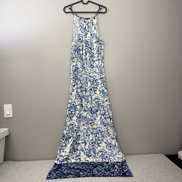 TOMMY BAHAMA Sketchbook Blossoms Maxi Dress With Tassels size Small - Picture 5 of 17